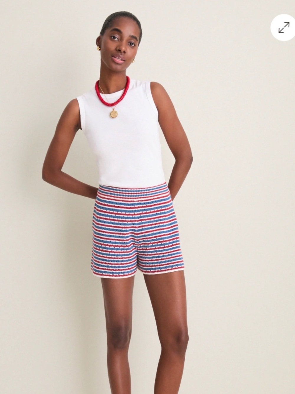 Pomander Place Tuckernuck Women's Stripe Shorts Casual Resort